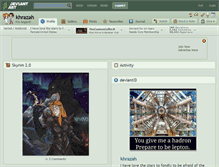 Tablet Screenshot of khrazah.deviantart.com