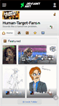 Mobile Screenshot of human-target-fans.deviantart.com