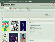 Tablet Screenshot of peter-pan-complex.deviantart.com