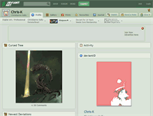 Tablet Screenshot of chris-k.deviantart.com