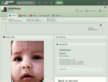 Tablet Screenshot of littleducky.deviantart.com