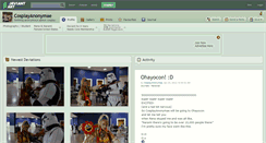 Desktop Screenshot of cosplayanonymae.deviantart.com