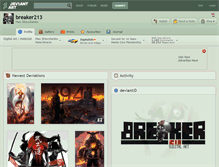 Tablet Screenshot of breaker213.deviantart.com