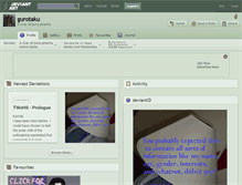 Tablet Screenshot of gurotaku.deviantart.com