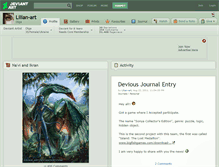 Tablet Screenshot of lilian-art.deviantart.com