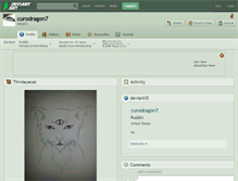 Tablet Screenshot of curodragon7.deviantart.com