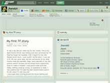 Tablet Screenshot of jherekh.deviantart.com