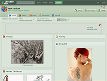 Tablet Screenshot of kaoriamber.deviantart.com