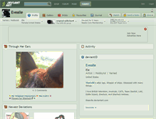 Tablet Screenshot of evealle.deviantart.com