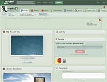 Tablet Screenshot of marko23.deviantart.com
