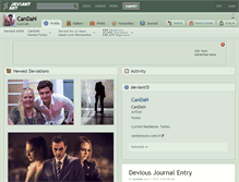 Tablet Screenshot of candan.deviantart.com