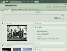 Tablet Screenshot of dudidudidamdam.deviantart.com