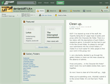 Tablet Screenshot of deviantart-lit.deviantart.com