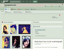Tablet Screenshot of bomaphotoworks.deviantart.com