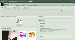 Desktop Screenshot of lightafire.deviantart.com