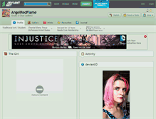 Tablet Screenshot of angelredflame.deviantart.com