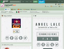 Tablet Screenshot of angellale87.deviantart.com