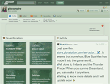 Tablet Screenshot of gliovampire.deviantart.com
