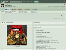 Tablet Screenshot of luffyjones.deviantart.com