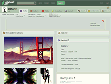 Tablet Screenshot of dakiew.deviantart.com