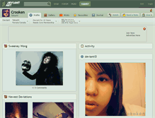 Tablet Screenshot of crooken.deviantart.com