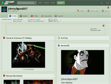 Tablet Screenshot of johnnybgood007.deviantart.com