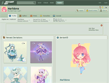 Tablet Screenshot of marlidona.deviantart.com