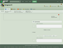 Tablet Screenshot of letxgoxavril.deviantart.com