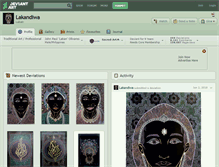 Tablet Screenshot of lakandiwa.deviantart.com