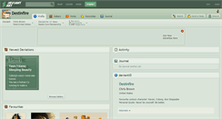 Desktop Screenshot of destinfire.deviantart.com