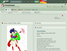 Tablet Screenshot of hinatawakaba.deviantart.com