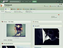 Tablet Screenshot of frenzylyra.deviantart.com