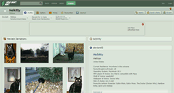 Desktop Screenshot of melkitty.deviantart.com