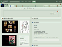 Tablet Screenshot of dcod.deviantart.com