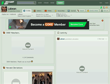 Tablet Screenshot of labean.deviantart.com
