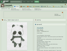 Tablet Screenshot of cheezballs.deviantart.com