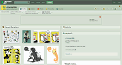 Desktop Screenshot of crocosmile.deviantart.com