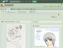 Tablet Screenshot of martamichelle.deviantart.com