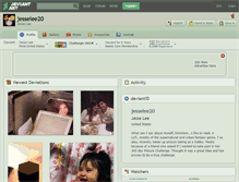 Tablet Screenshot of jesselee20.deviantart.com