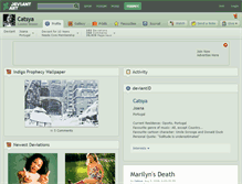 Tablet Screenshot of catsya.deviantart.com