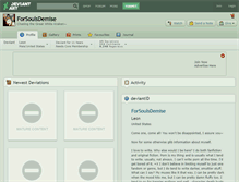 Tablet Screenshot of forsoulsdemise.deviantart.com