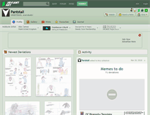 Tablet Screenshot of pantstall.deviantart.com