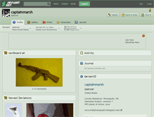 Tablet Screenshot of captainmarsh.deviantart.com