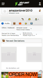 Mobile Screenshot of amazonlover2010.deviantart.com