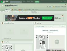 Tablet Screenshot of amazonlover2010.deviantart.com