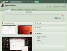 Tablet Screenshot of deppvomdienst.deviantart.com