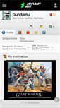 Mobile Screenshot of gundamu.deviantart.com