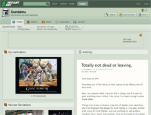 Tablet Screenshot of gundamu.deviantart.com