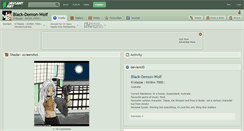 Desktop Screenshot of black-demon-wolf.deviantart.com