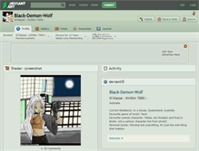 Tablet Screenshot of black-demon-wolf.deviantart.com